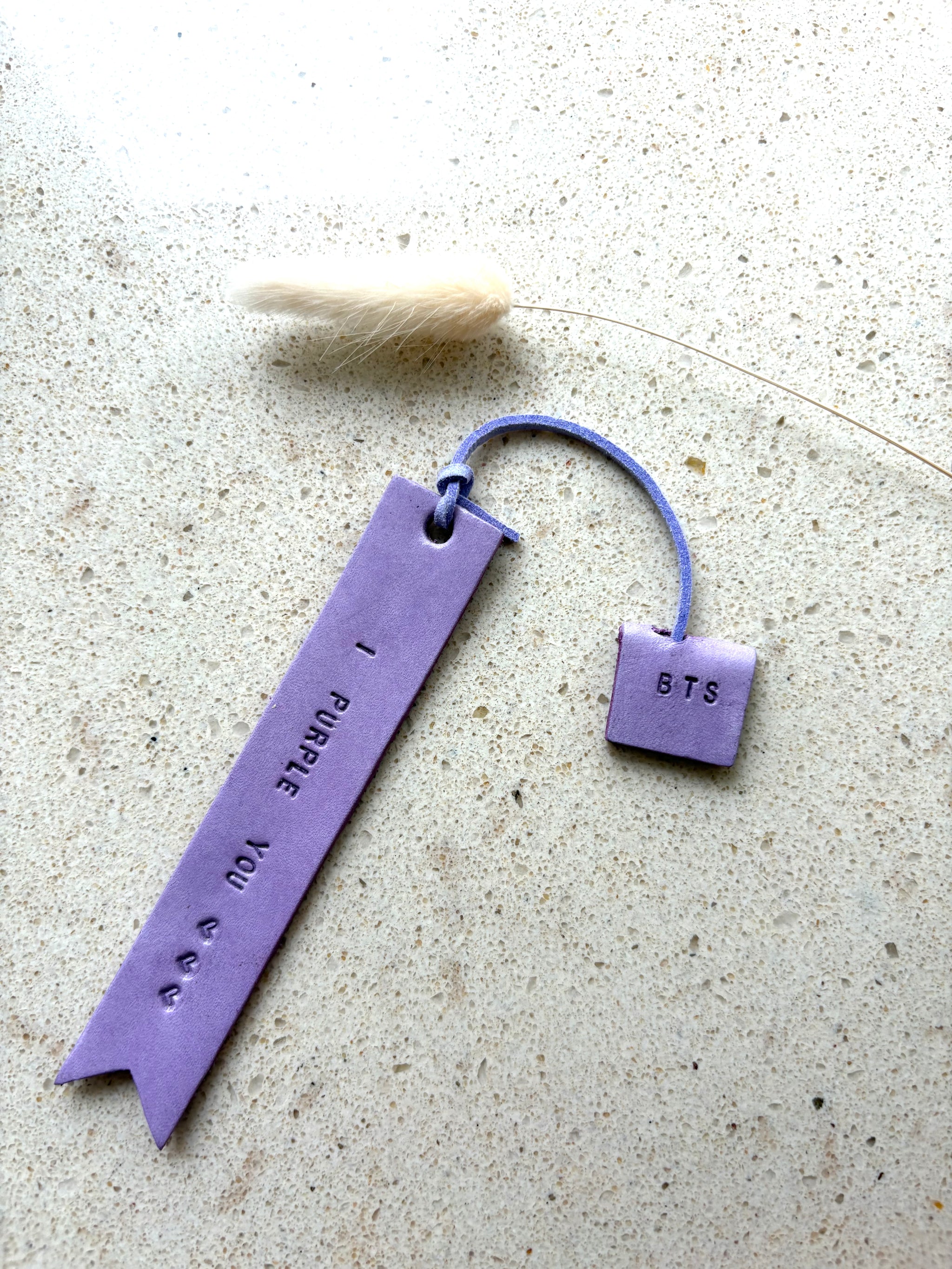 Leather Bookmark with Tag