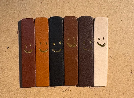 Set of 2  - Personalized Leather Valet Tray