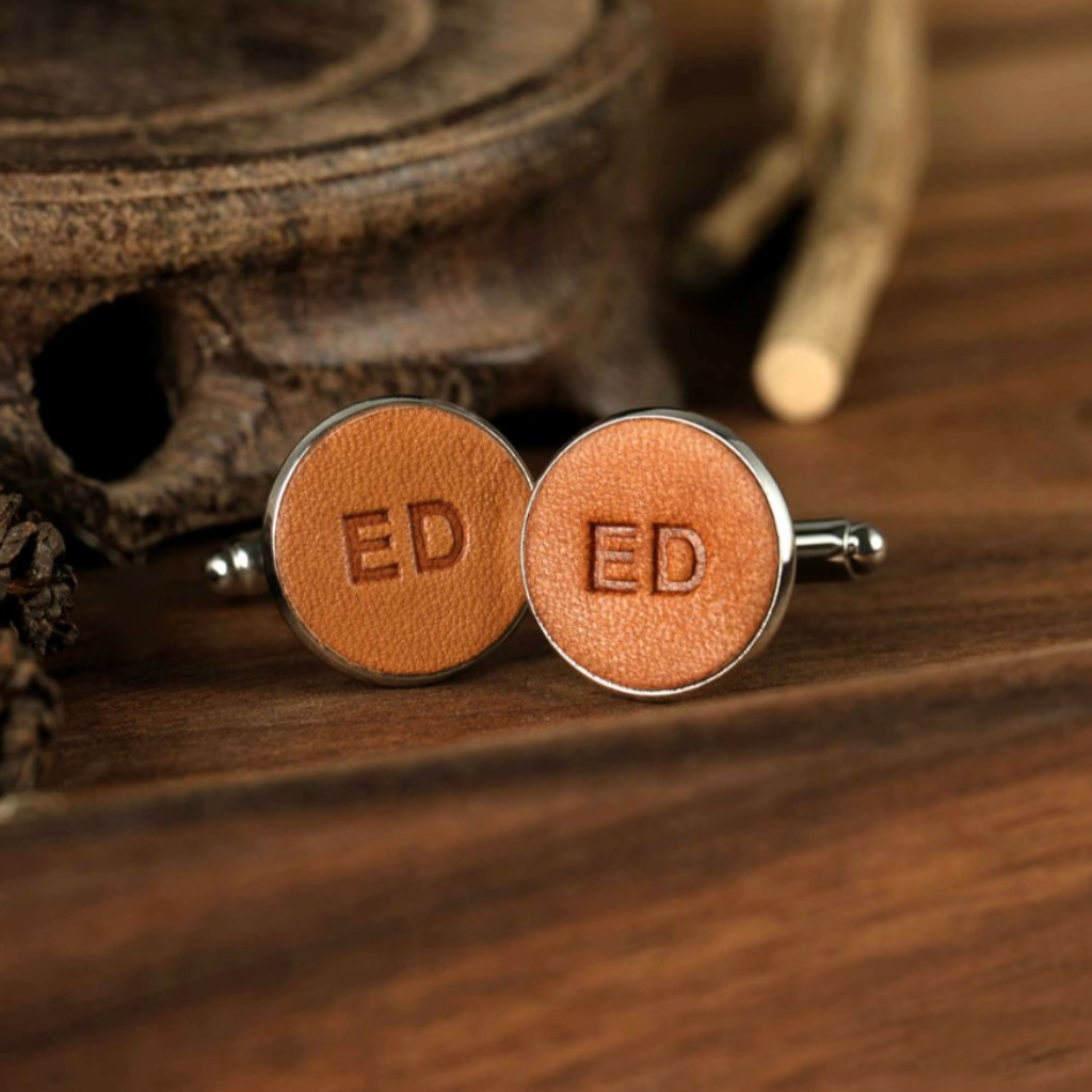 Leather Cufflinks (2 initials)
