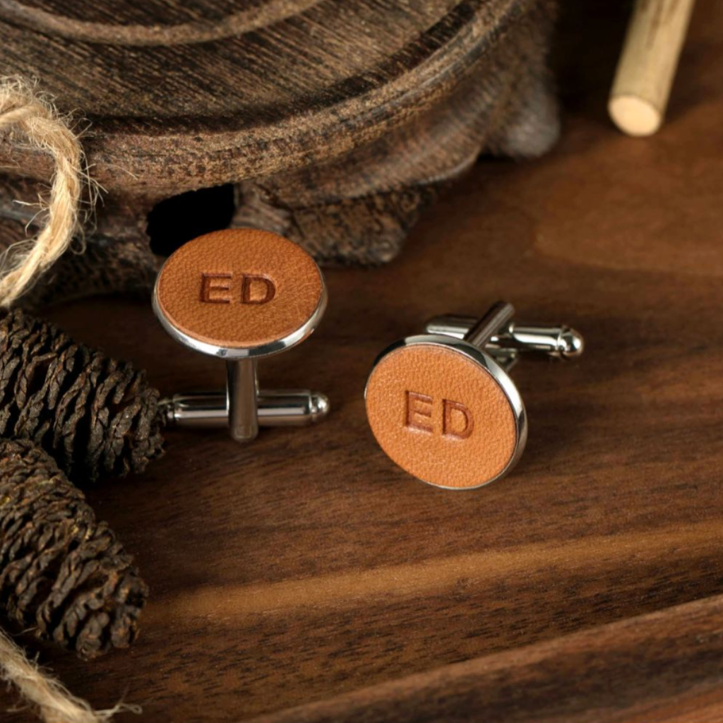 Leather Cufflinks (2 initials)