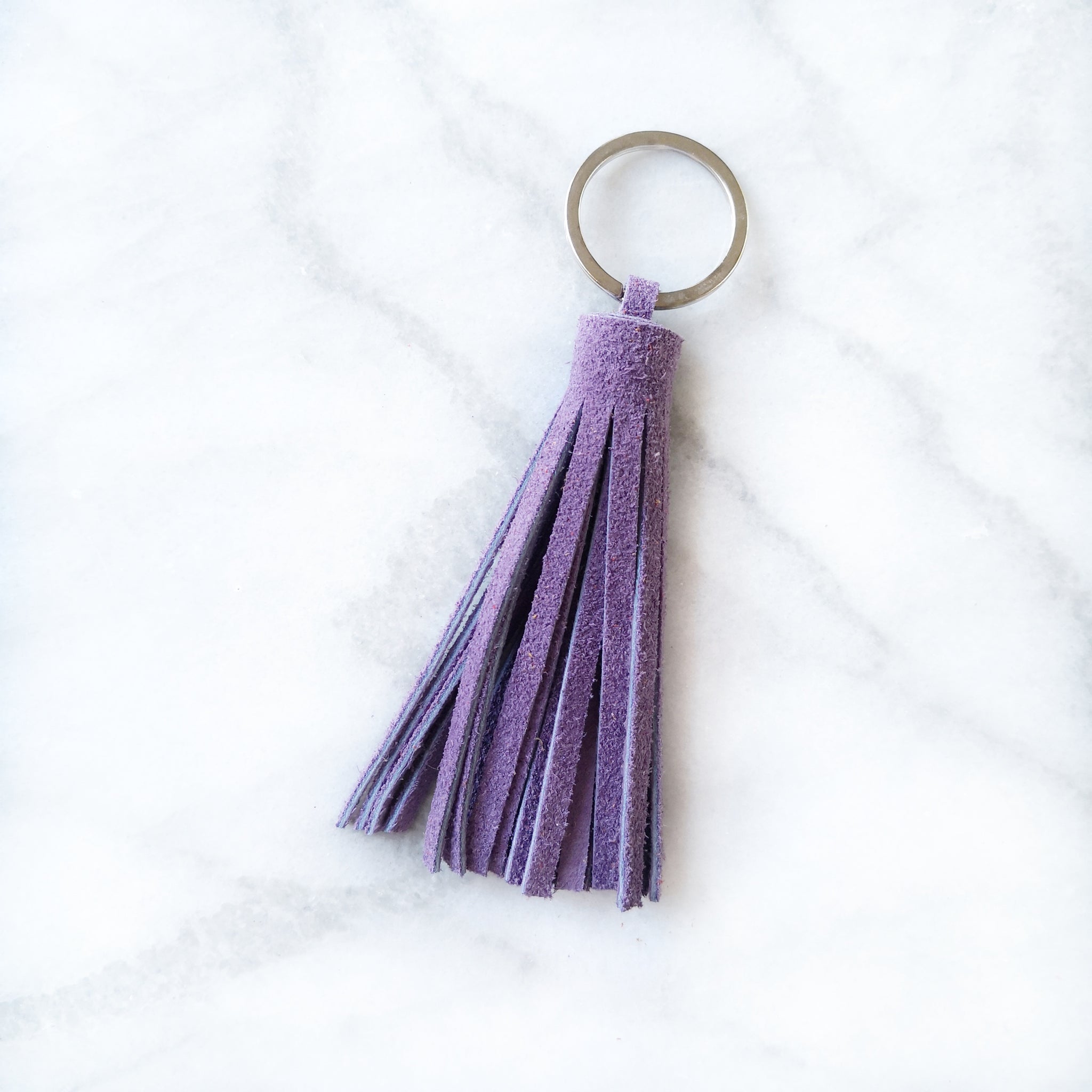 Lavender Tassel Keyring