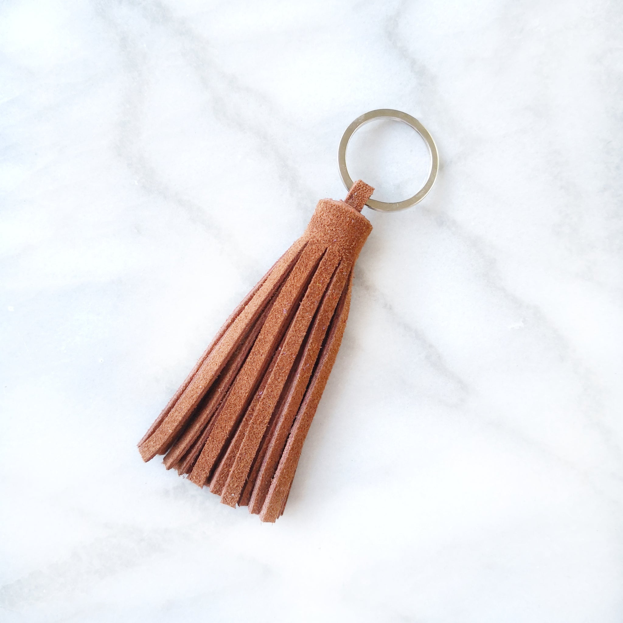Brown Tassel Keyring