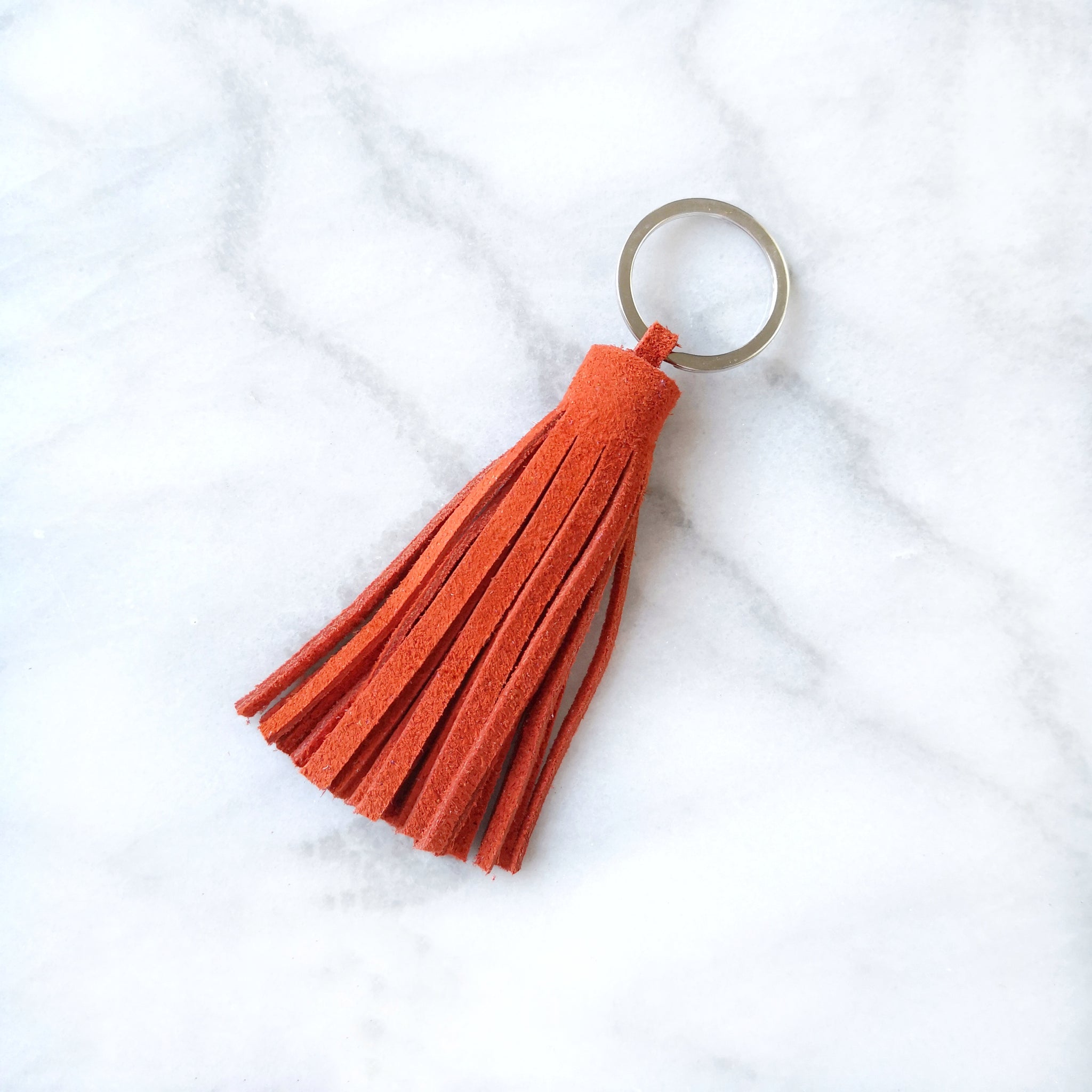 Rust Tassel Keyring