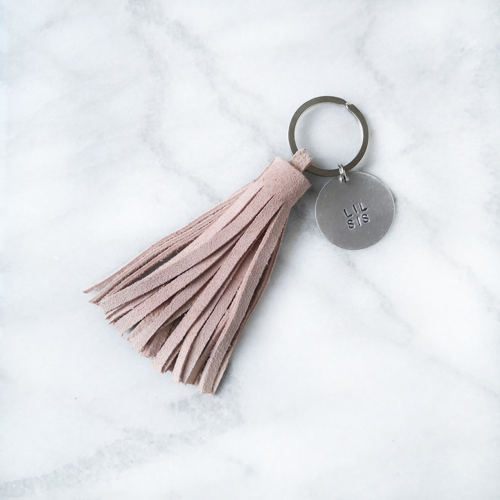 Blush Tassel Keyring