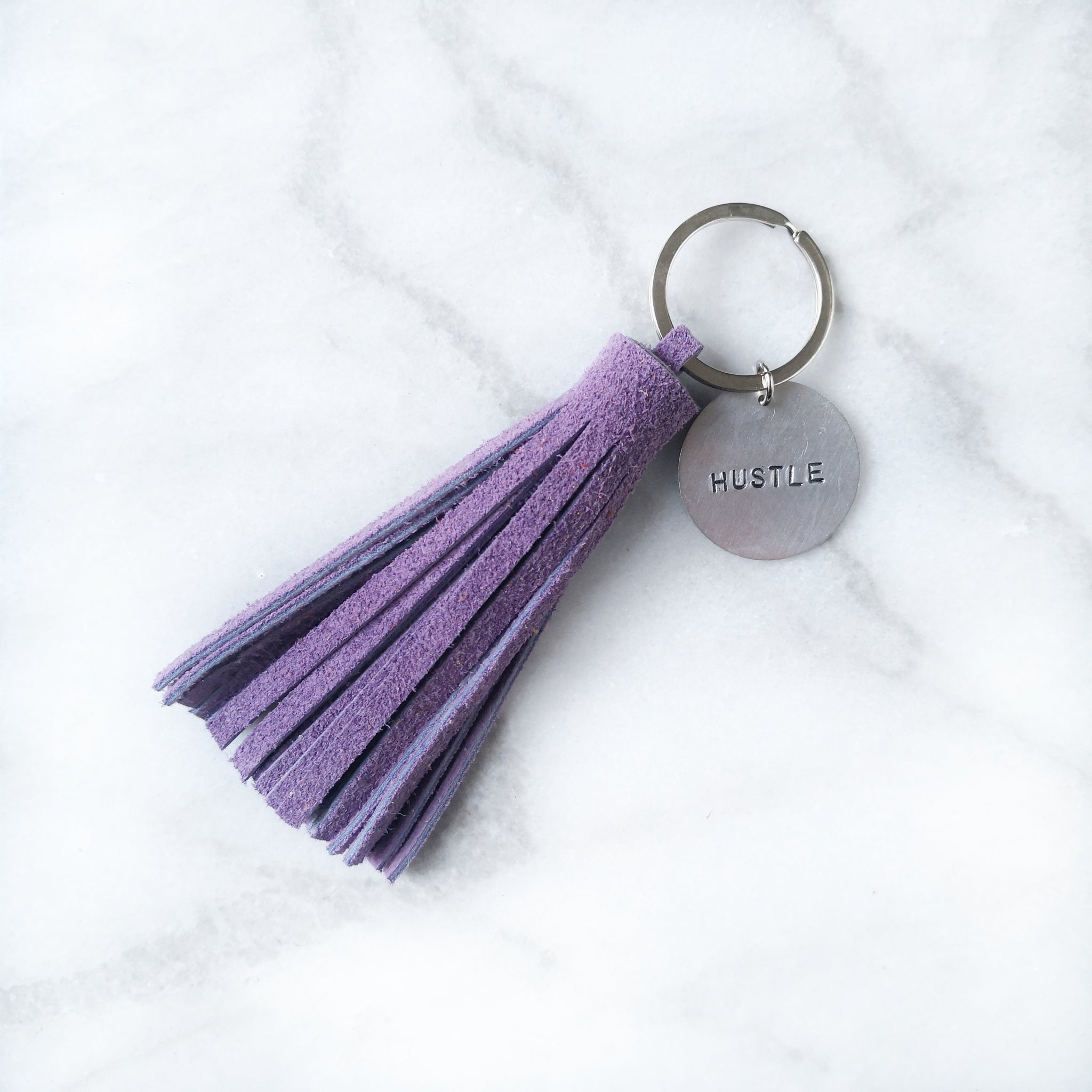 Lavender Tassel Keyring