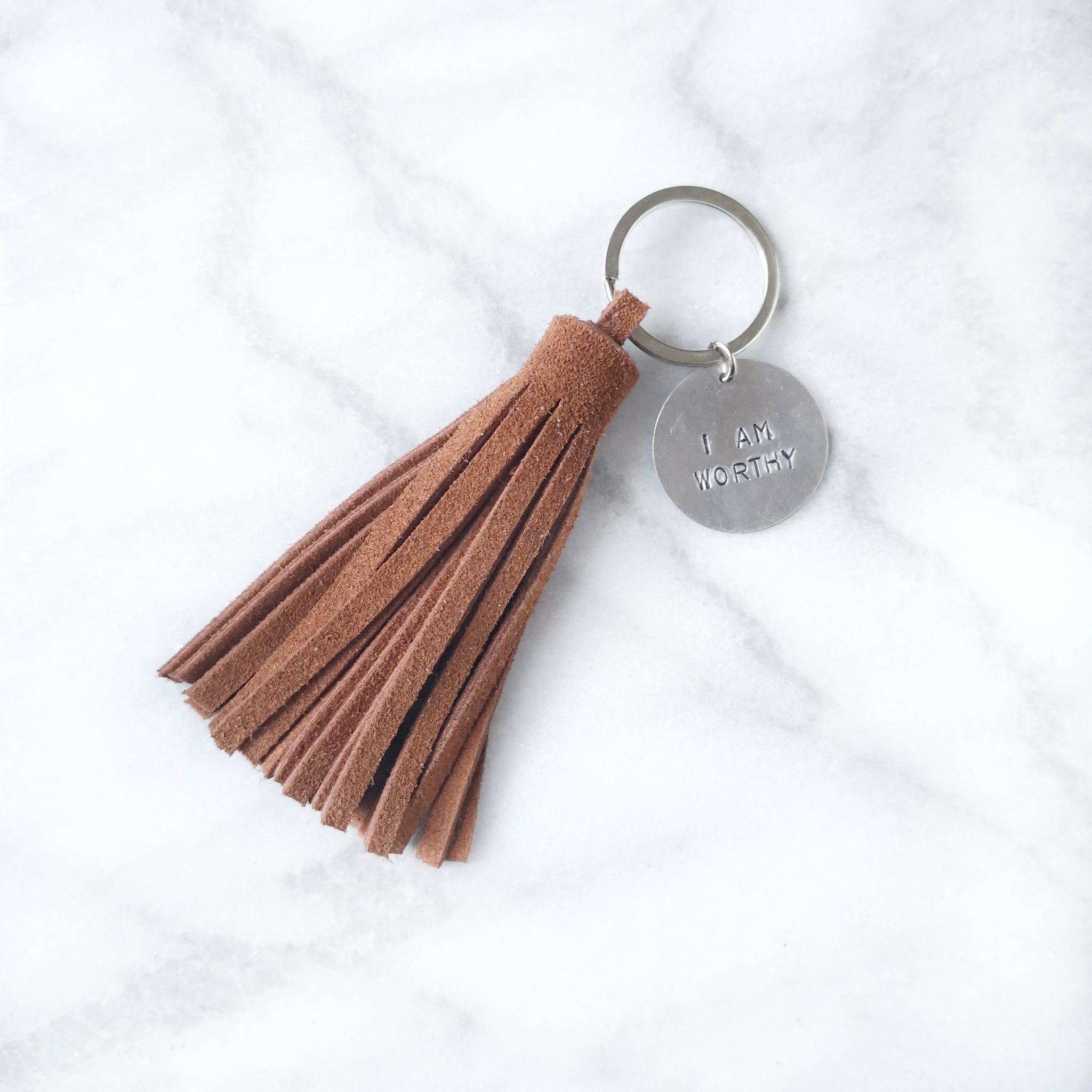 Brown Tassel Keyring