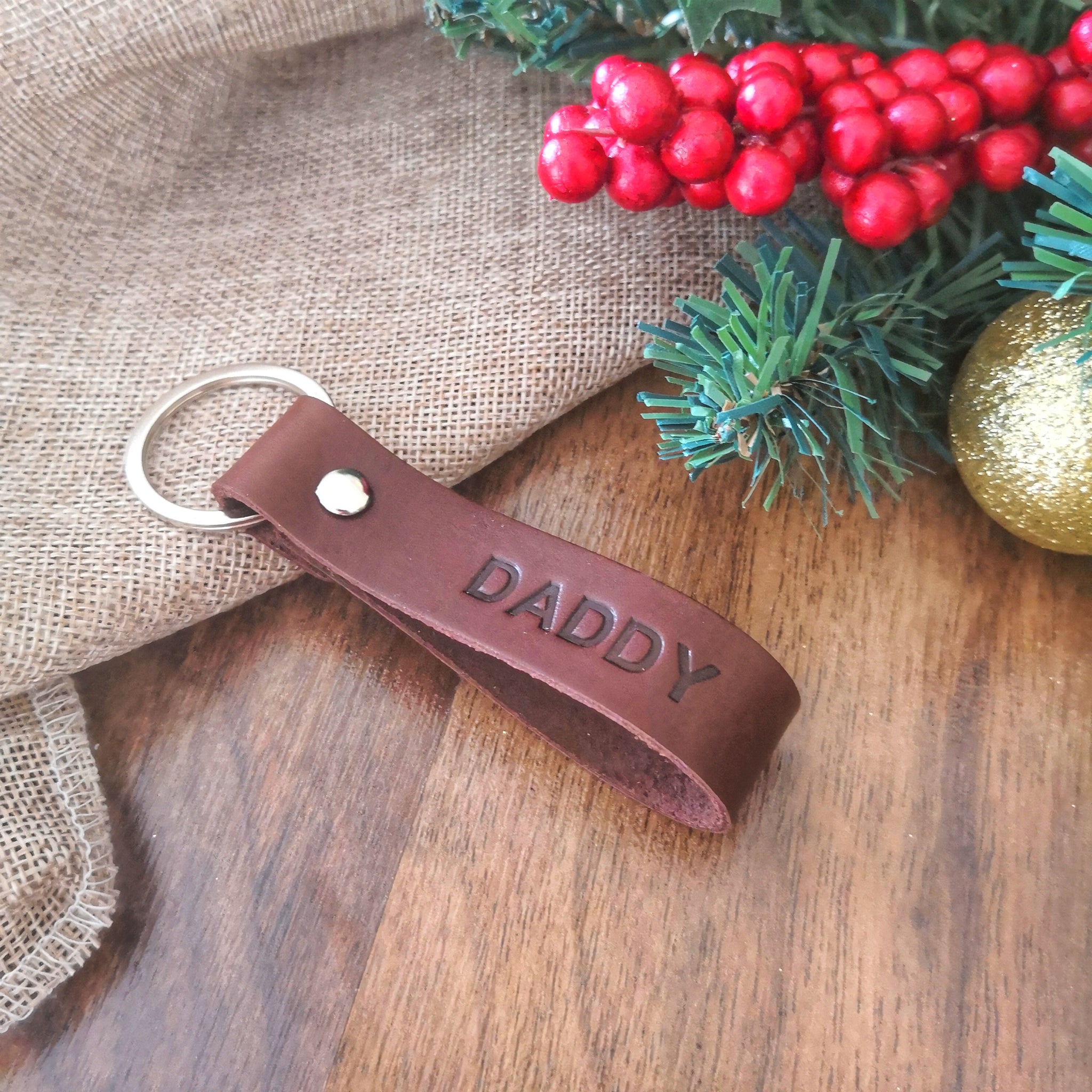 Personalised Daddy Keyring
