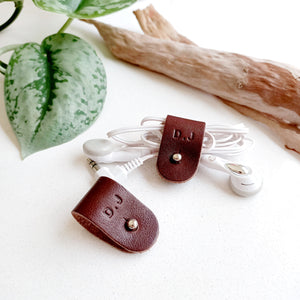 Leather Cord Organisers - Set of 2