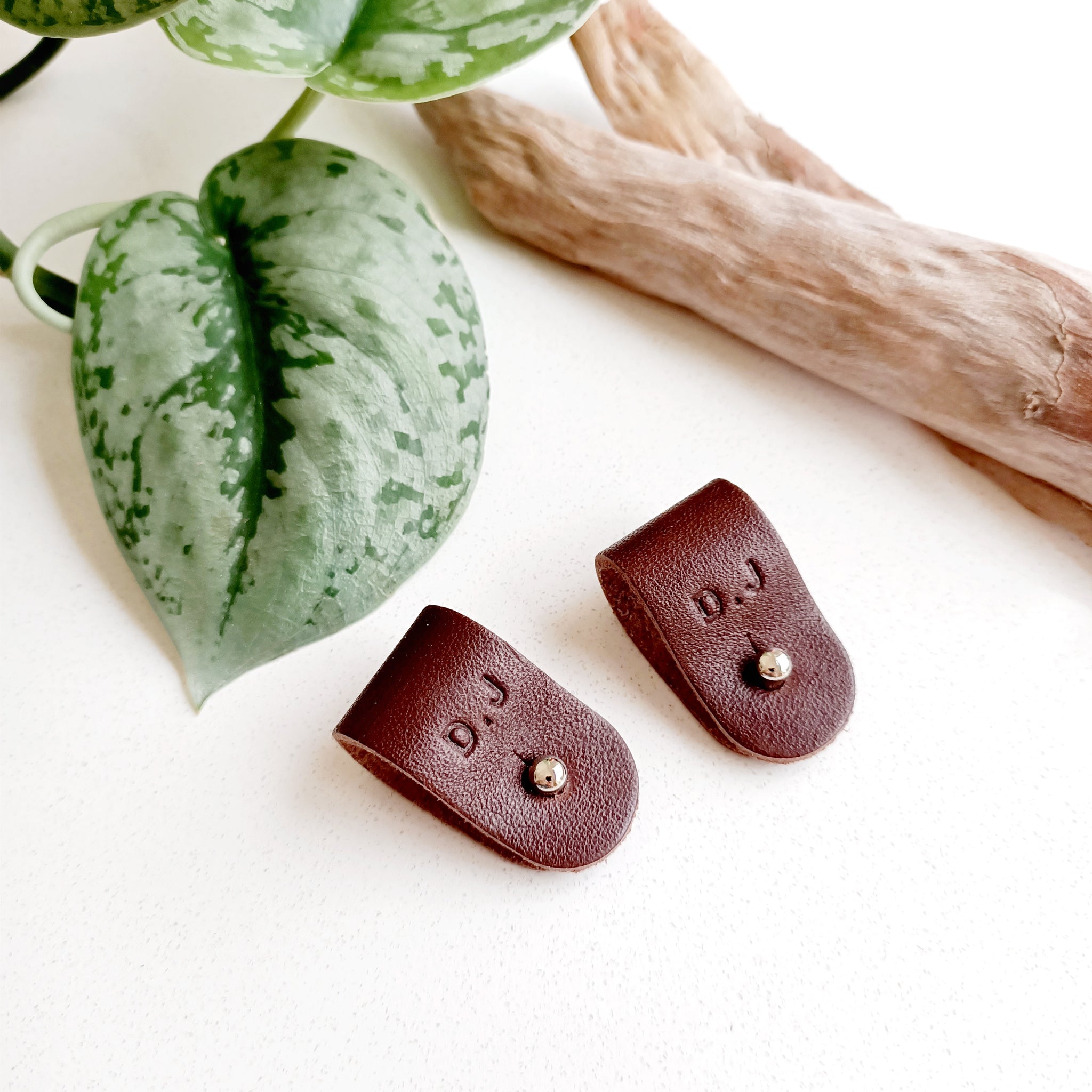 Leather Cord Organisers - Set of 2