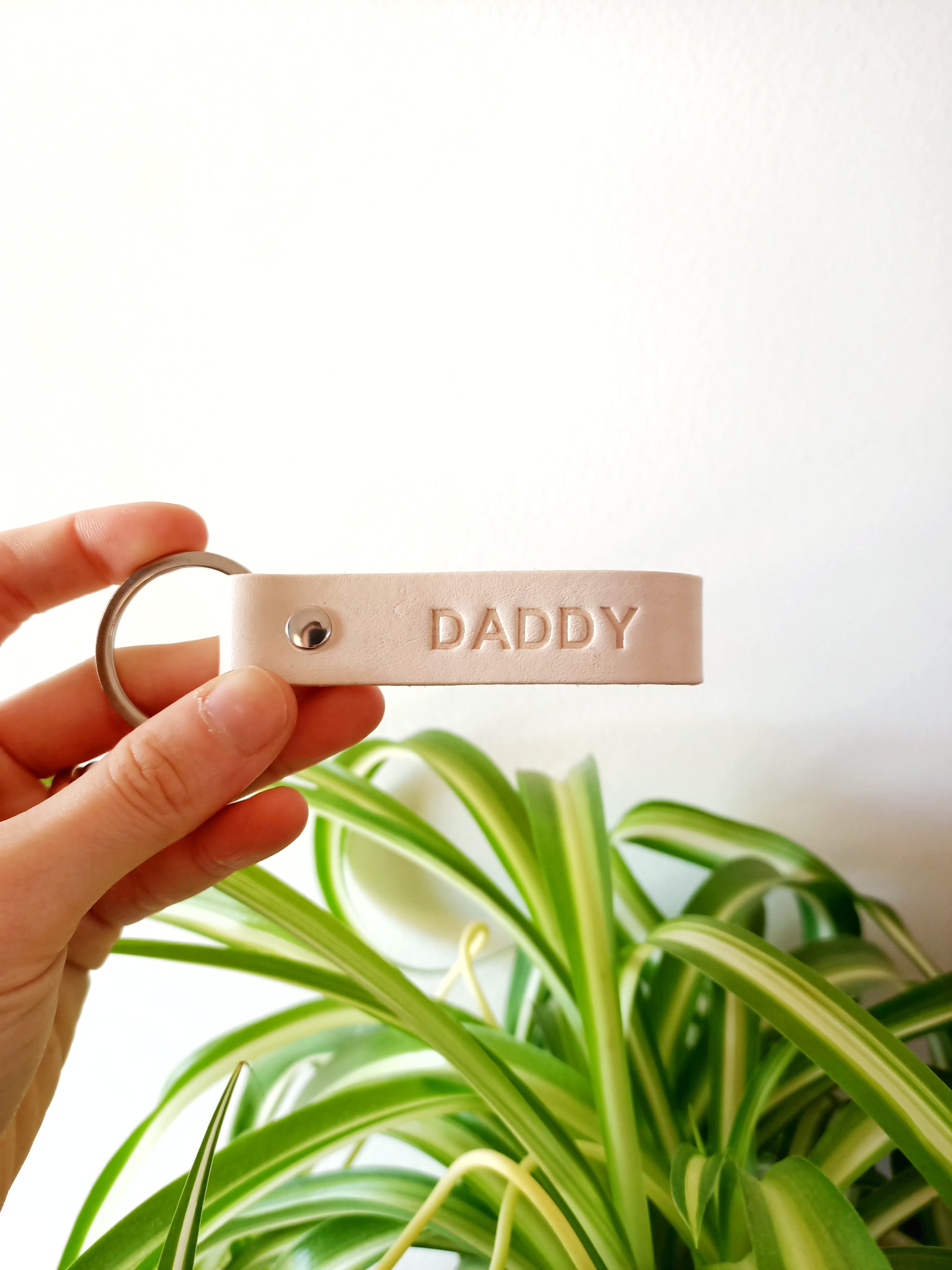 I Love You More Leather Keychain