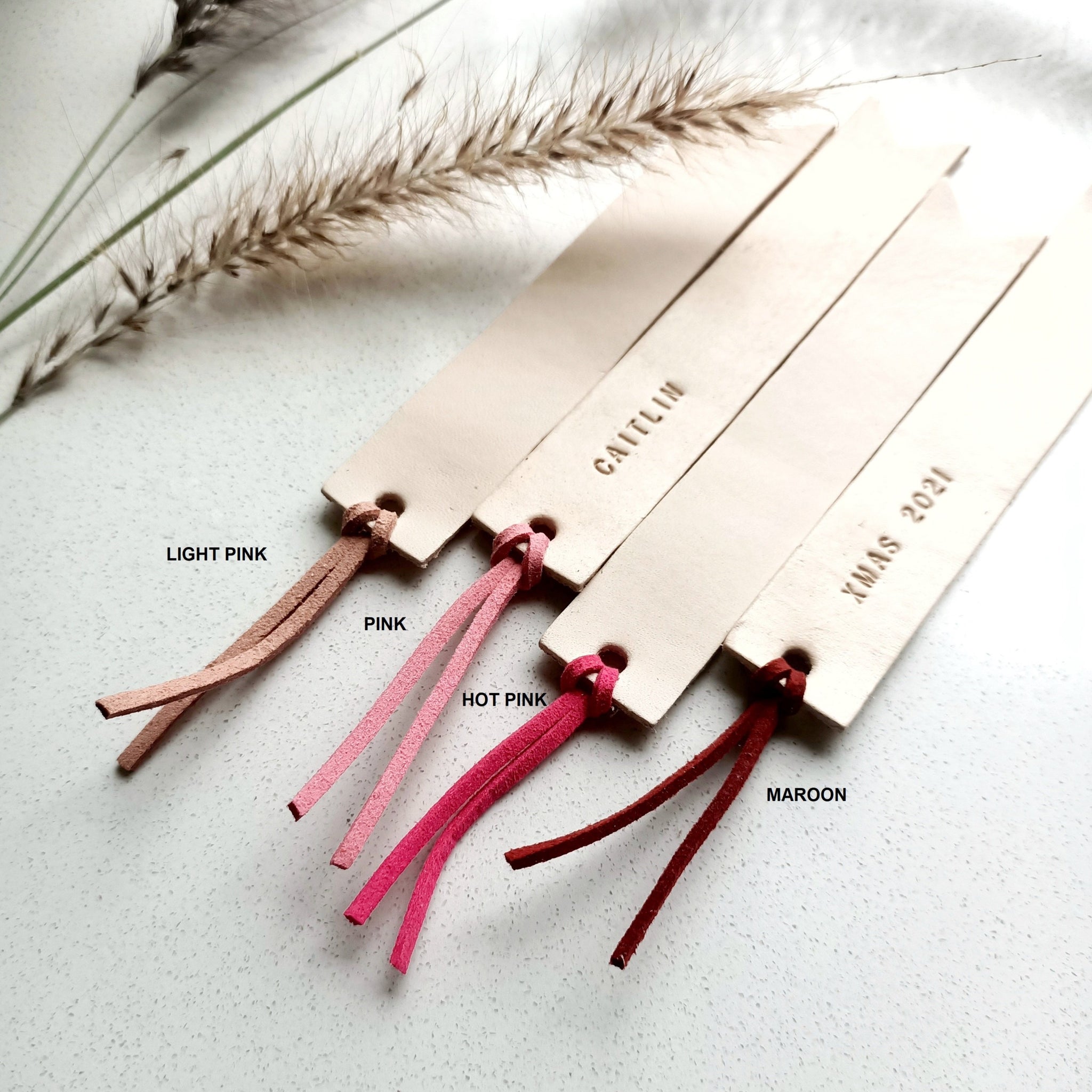 Leather Bookmark (Coloured)