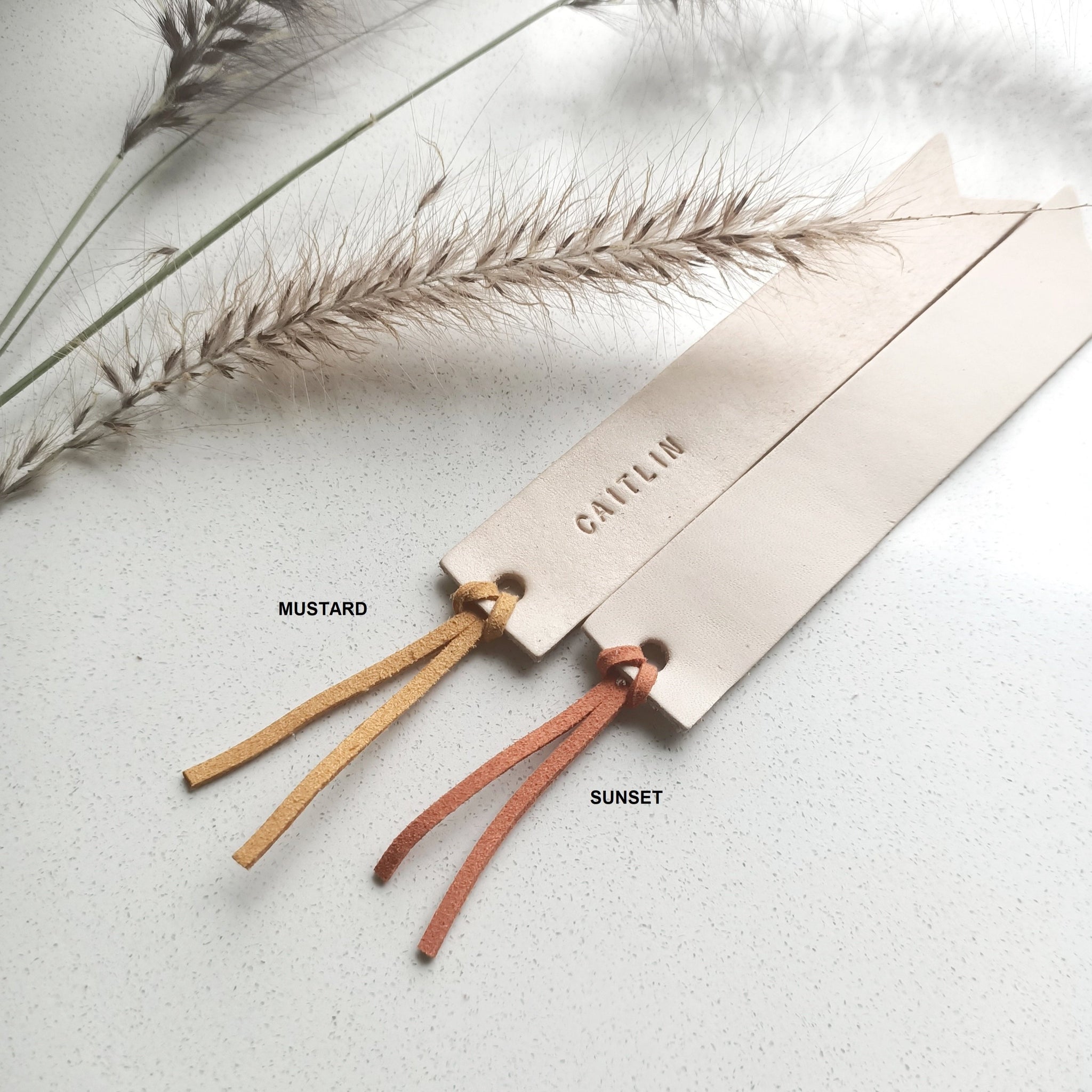 Leather Bookmark (Coloured)