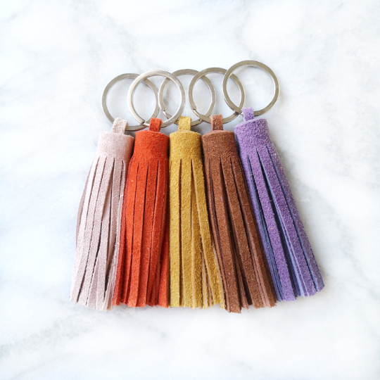 Rust Tassel Keyring