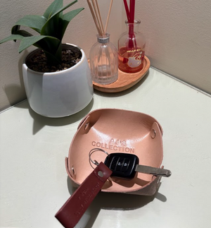Personalized Leather Valet Tray