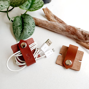 Large Leather Cord Organiser