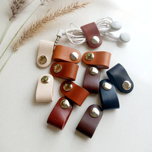 Leather Cord Organiser - Stocking Filler