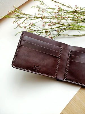 Slim Bi-Fold Wallet l Dark Brown